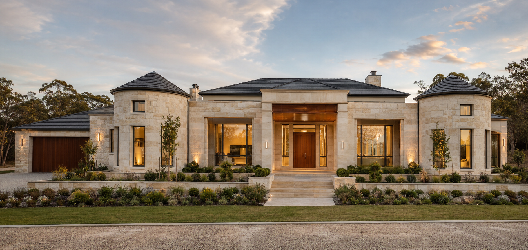 Contemporary Australian residence with dignified architectural character